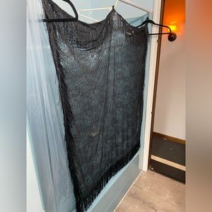 Killstar Lace and Fringe Shawl